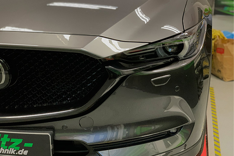 Einstiegsleisten aus Stahl für Mazda CX-30 I SUV (5 Türen) - (2019-.) -  Croni - Standard - schwarz (Folie Carbon) standard - schwarz (Folie Carbon)